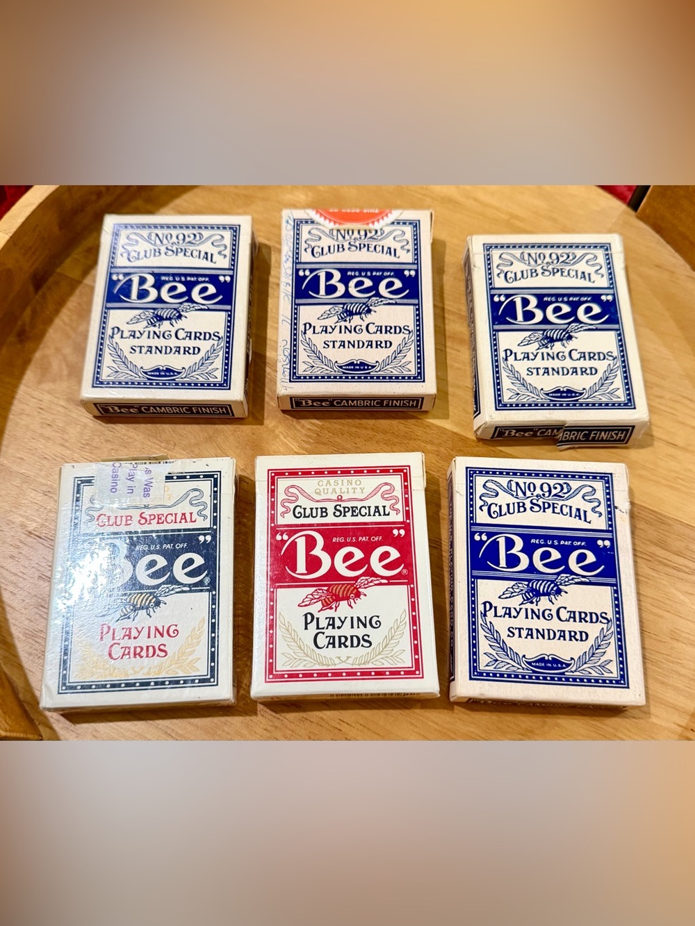 Vintage Bee Playing Cards Standard No. 92 club special